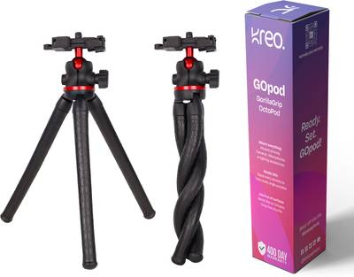 Kreo GoPod Gorilla Tripod Mobile Holder, Mobile Tripod, Camera Stands, Phone Stand Tripod Kit, Tripod