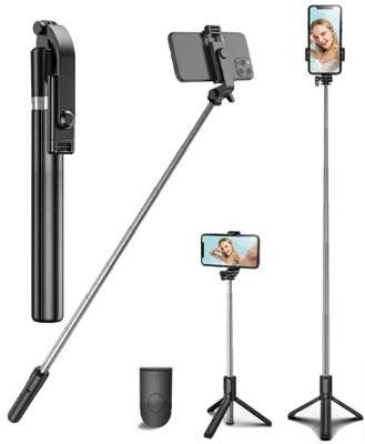 RelElseTech 5ft 6inch Long Selfie Stick with Wireless Selfie Remote for Vlog Reel Tripod Tripod Bracket(Multicolor, Supports Up to 1000 g)