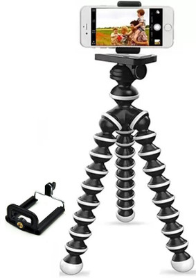 ZmiZc ® 13 inch Flexible Gorillapod Tripod with Mobile Attachment Tripod Kit(Black/White, Supports Up to 4000 g)