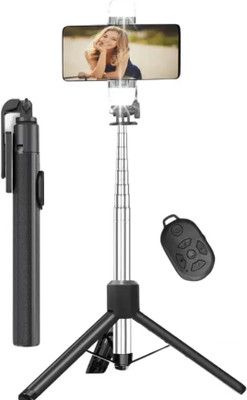 Ruskin Y17 Selfie Stick Tripod Dual Flash Tripod X27 Tripod Kit(Black, Supports Up to 1500 g)