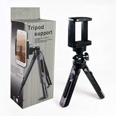 ASTOUND Portable Mini Tabletop Foldable Tripod Stand Tripod Kit(Black, Supports Up to 500 g)