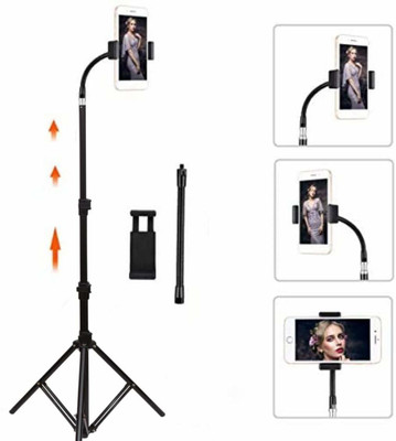 VTS Tripod Stand, 360 Degree Flexible Universal Smart Phone Stand with Clamp, Stand, Tripod Kit(Multicolor, Supports Up to 100 g)