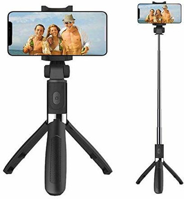 Raptas Multipurpose H8 Mini Tripod Stand with 2 in 1 Selfie Stick Tripod(Multicolor, Supports Up to 490 g)
