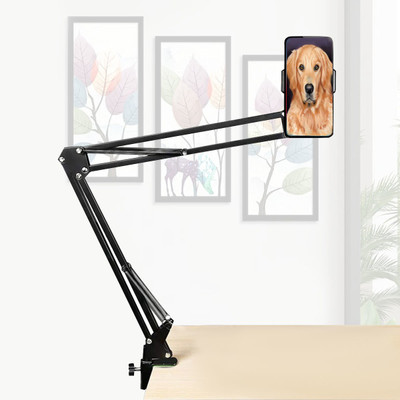 Zohlo Content Brilliance - Overhead Tripod Stand | 360° Rotation YTubes| Sketching Tripod Ball Head, Tripod Clamp, Tripod Kit(Black, Supports Up to 1500 g)