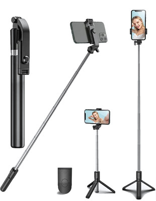 NAFA 66-Inch Tripod, Lightweight, Adjustable, Portable Stand for Camera & Smartphone Tripod(Black, Supports Up to 1000 g)
