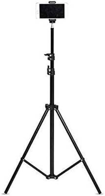 Tygot Lightweight &amp; Portable 7 Feet Aluminum Alloy Studio Light Stand with Mobile Holder | for Videos | Portrait | Photography Lighting | Ideal for Outdoor &amp; Indoor Shoots Tripod  (Black, Supports Up to 5000 g)