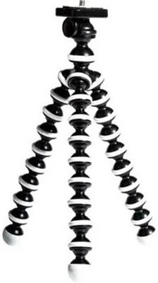 Hanumano Trendy Mini Gorilla Tripod Flexible for Mobile Phone, DSLR & Action Cameras Tripod(Black, White, Supports Up to 1000 g)
