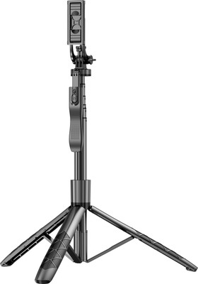 FITRIC L16 Selfie Stick Tripod (4in1) 5.8 Feet Long with Stable Handle BT Shutter Tripod(Black, Supports Up to 1000 g)