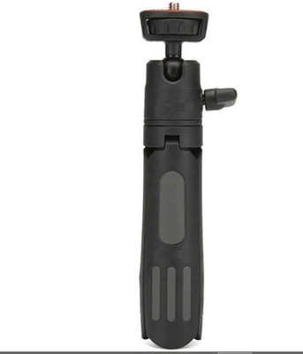 TECHGEAR Mini Tripod Stand with Universal Mobile Phone Holder and High quality Tripod(BLACK portable compact, Supports Up to 50 g)