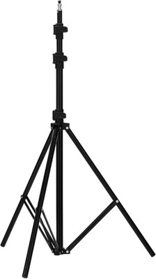 SK Telecom 9 feet Portable Tripod Light Stand for Ring Light and Studio Photography Tripod(Black, Supports Up to 3000 g)
