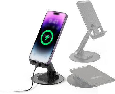 ZOKMOB Mobile Stand Adjustable Phone Holder For Table, Office, Video Recording Tripod(Black, Supports Up to 1000 g)