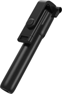 G2L GOOD PRICE R1 Foldable Wireless Extendable Selfie Stick Monopod Phone Holder Tripod, Monopod Kit, Tripod Clamp(Black, Supports Up to 400 g)
