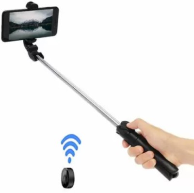 ROAR KL_539B_Selfie Stick Extendable Bluetooth Tripod Lightweight Detachable (XT-05 Tripod(Black, Supports Up to 1500 g)