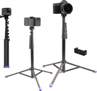 Syvo SP-500 Tripod Stand with Mobile Phone Holder Tripod(Black, Supports Up to 5000 g)