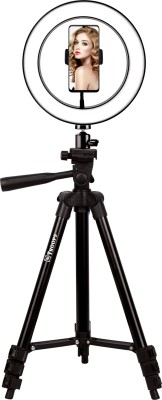 TP TROOPS Professional LED Ring Light with Tripod Stand (40 Inch) for Mobile & Camera Tripod(Black, Supports Up to 5000 g)
