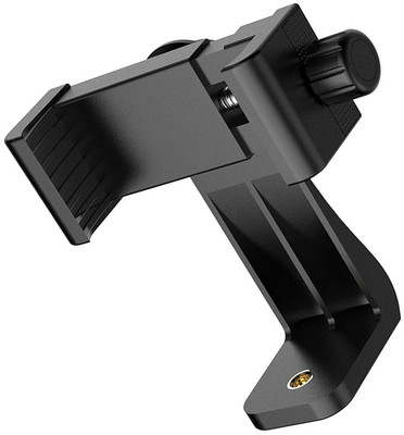 MOOZMOB 360 Degree Rotatable Universal Tripod Mount Adapter for Mobile Clip Holder for Tripod, Tripod Clamp, Tripod Bracket, Tripod Ball Head, Tripod Kit, Monopod, Monopod Kit(Black, Supports Up to 1500 g)