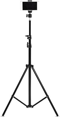 Sifaarish 7 Feet Long Tripod Stand with Adjustable Clip Holder Tripod, Tripod Clamp Tripod(Black, Supports Up to 2000 g)