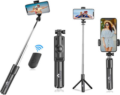 Pharaoh Y17 Selfie Stick Tripod AASV13 Bluetooth Selfie Stick(Multicolor, Remote Included)
