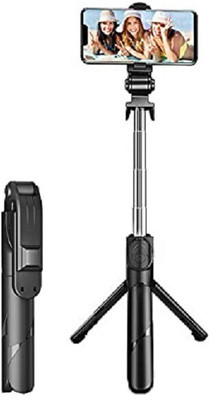 Glatoxi New Arrival Selfie stick |Tablet Tripod ,3in1 Selfie Stick Tripod, Monopod(BLK, Supports Up to 400 g)
