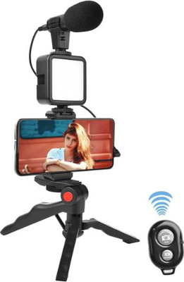 GUGGU KL_539B_Camera Video Recording Kit for Video Making | Mic | Mini Tripod Stand Tripod(Black, Supports Up to 1500 g)