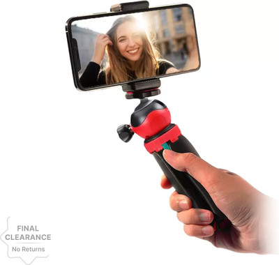 Callmate L-1 Portable & Flexible Mini Tripod | With 360 Degree Ball Head | For Smart Phones | Compact Cameras | GoPro | Tripod(Black, Supports Up to 3000 g)