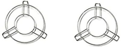 lookat Stainless Steel Round Table Ring Set, Hot Pot Stand, Trivet, Set of 2 Stylish Trivet(Pack of 2)