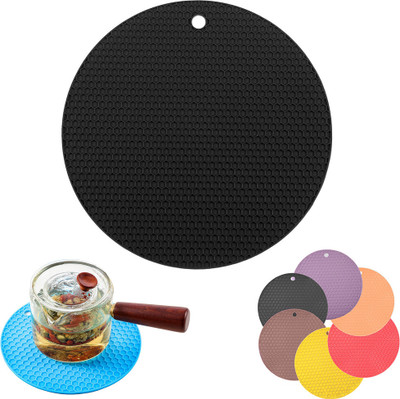 mapperz Silicone Trivets Mat Multipurpose Non Slip Heat Resistant Pot Holder For Kitchen Matte Trivet(Pack of 1)