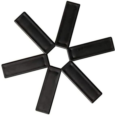 DAIZONAL Folding Heat Insulation Pad Non Slip Creative Expandable Holders for Hot Pans Glossy Trivet(Pack of 1)