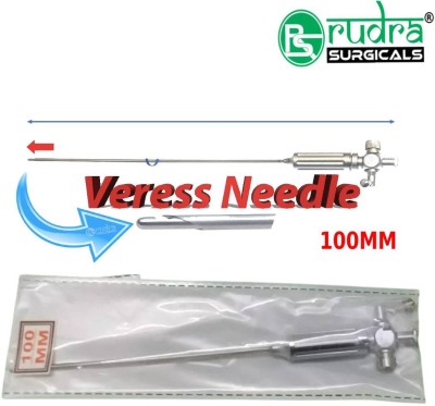 RUDRA SURGICALS WITH DEVICE Laparoscopic Veress Needle 10mm Trocar(100 mm)