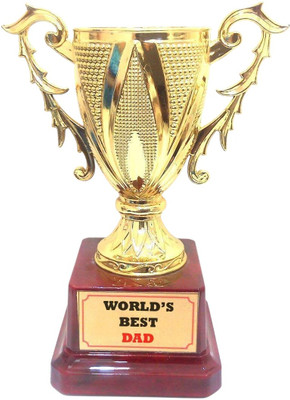 RV Mart Worlds Best Dad Trophy Award Unique Gift for Father for Birthday Fathers Day Trophy(Free Size)