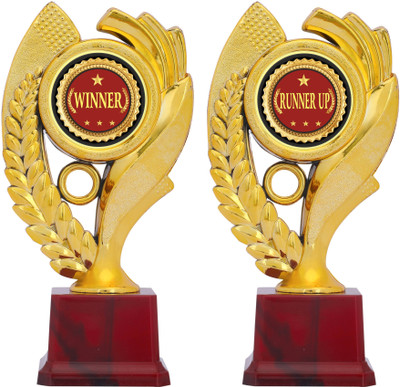 AARK INDIA WINNER RUNNER UP Match/Competition/prize:1st 2nd Place(Combo Set)(PC002791) Trophy(8.5 inch)