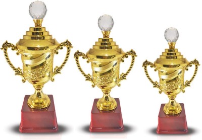 BAREEZÉ PURE TROPHY DIAMOND Trophy For Party Celebrations, Ceremony, Appreciation Gift, Sport, Academy, Awards For Teachers And Students TROPHY Trophy(11.5 /9.5/8.5 INCH PACK OF 3)