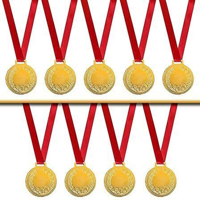 YOU WIN Gold medals for competition sports any events ready to use set of 10 (2 inch) Medal(2 inch)