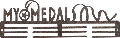 Naitik Creation Metal Medal Holder Display Hanger Rack Wall Mount Frame Holds Upto 24-30 Medals Medal(Large)