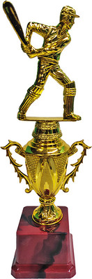 BAREEZÉ PURE Trophy diamond Metallic Fiber Gold award cup 12.5 inch Trophy For Party Celebrations, Ceremony, Appreciation Gift, Sport, Academy, Awards For Teachers And Students Trophy(12INCH)