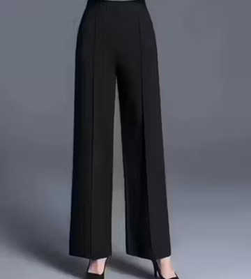 Dervishi Regular Fit Women Black Trousers