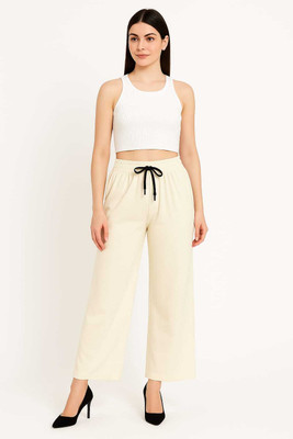 Lexie Comfort Fit Women Cream Trousers
