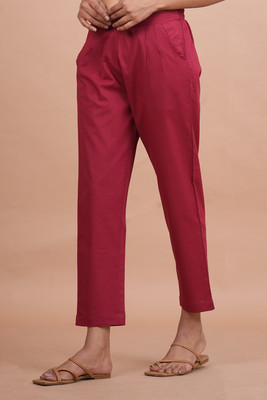 PalloStyle Regular Fit Women Maroon Trousers