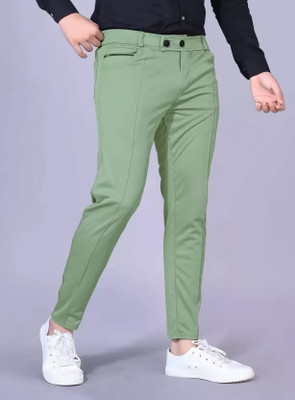 Apmtraders Solid Men Green Track Pants