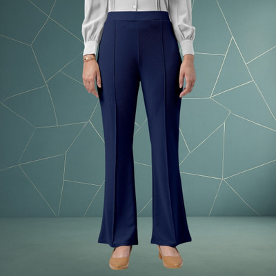 Anitafashion Loose Fit Women Dark Blue Trousers