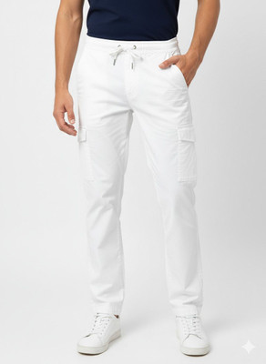 ABD ENT Regular Fit Men White Trousers