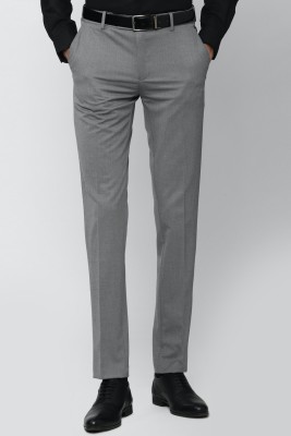 Buy Peter England Grey Regular Fit Textured Trousers for Mens Online  Tata  CLiQ