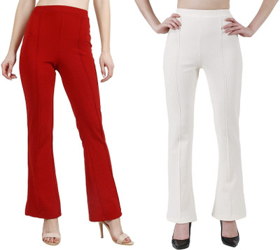GORIYA Regular Fit Women Multicolor Trousers