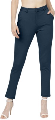 Anp textile Regular Fit Women Dark Blue Trousers