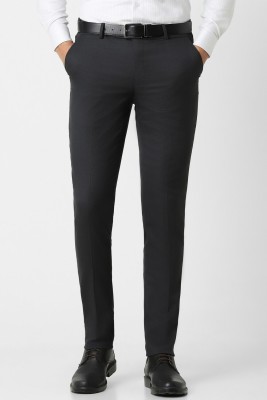 PETER ENGLAND Slim Fit Men Black Trousers