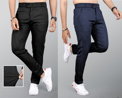 INDICLUB Regular Fit Men Multicolor Trousers