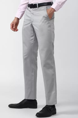 pesado Slim Fit Men Grey Trousers