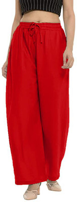 FC First Choice Flared Women Red Trousers