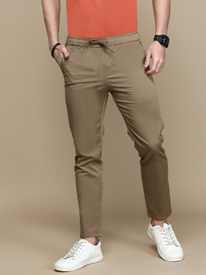 Chennis Tapered Men Brown Trousers