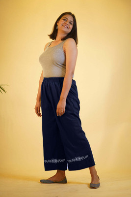 LetsDressUp Regular Fit Women Dark Blue Trousers